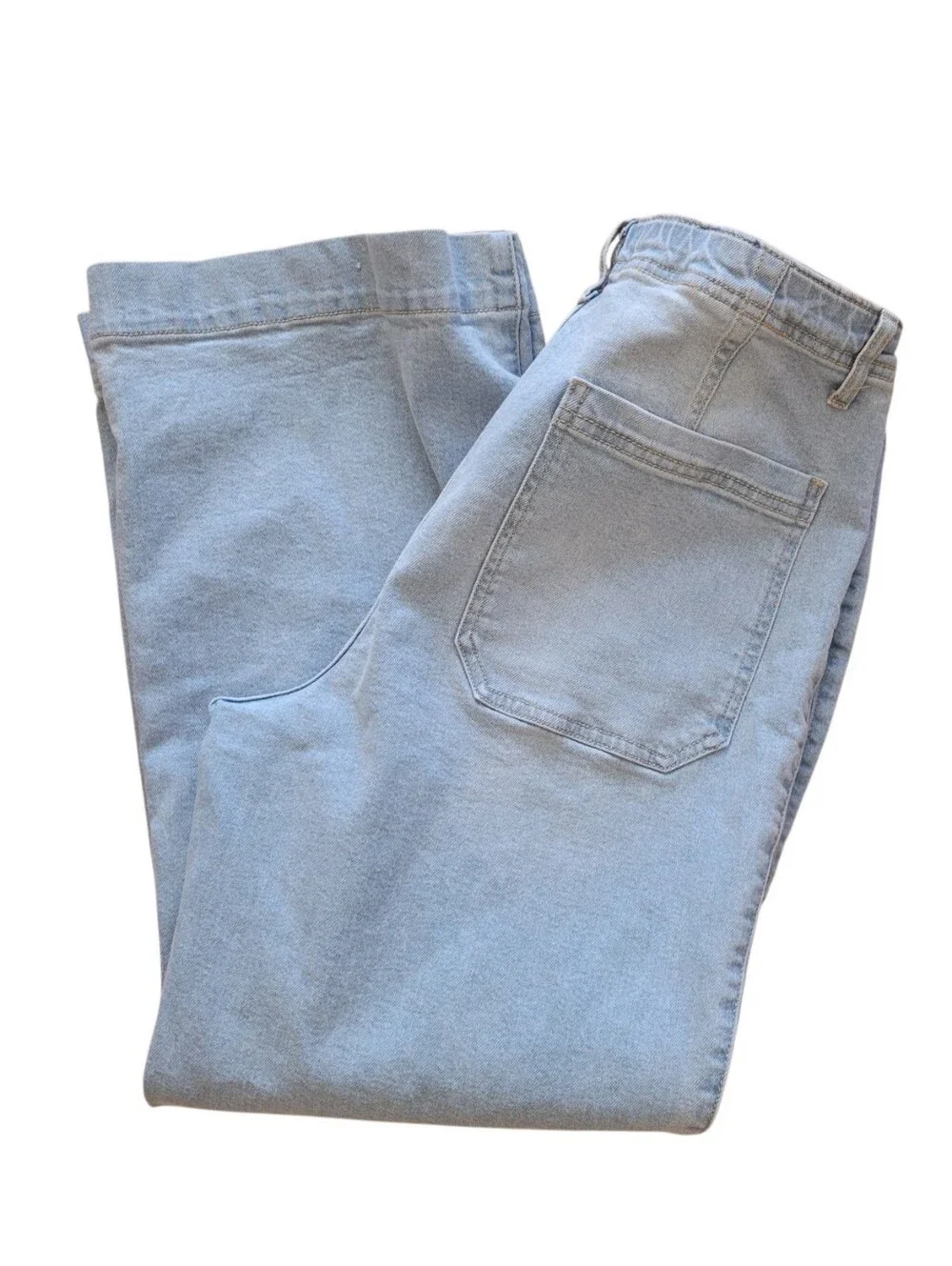 Draper‎ James Light Wash Flat Front Wide Leg Senim Jeans Size 12